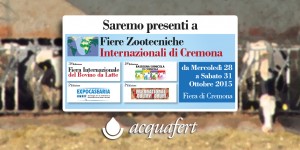 Acquafertagri Acquafert Cicognolo alla Fiera del bovino da latte Cremona 2015