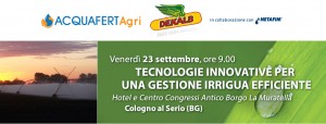 Tecnologie innovative per una gestione irrigua efficiente Acquafert